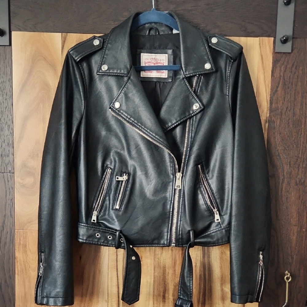 Levi Leather Biker Jacket